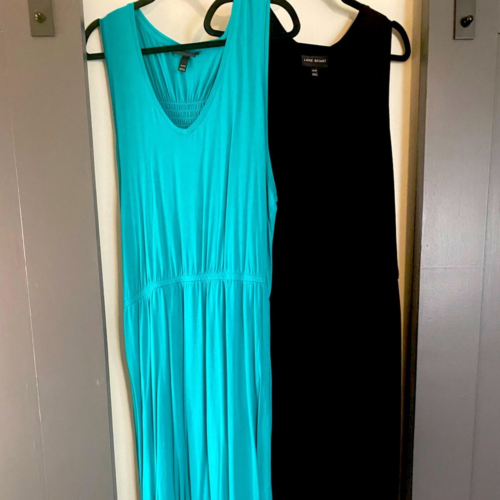 Set of 2 lane Bryant dresses. Perfect bathing suit coverup. Only worn once.